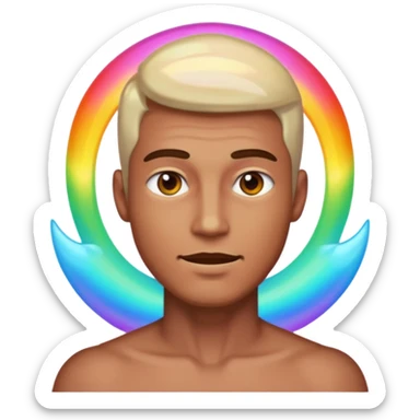 A man with aura sticker