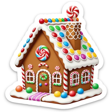 Gingerbread house ￼ sticker