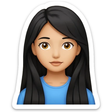 Girl havin a big back  sticker