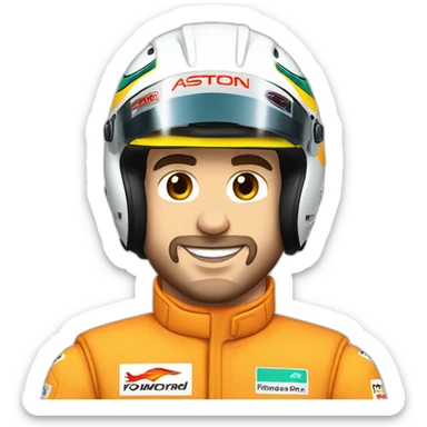 Fernando Alonso Aston Martin sticker
