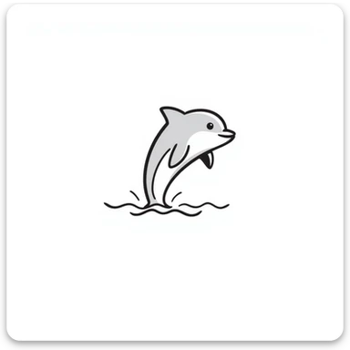 Dolphin sticker