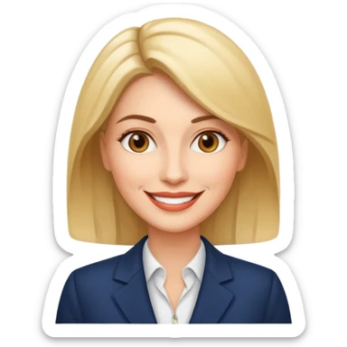 business woman in her forties sticker