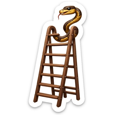 snake on a ladder sticker