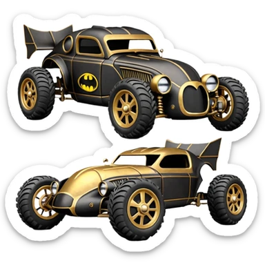 1:10 off-road lcg Basher Batman’s 1934 blackened tarnished C-3PO ford rc car  sticker