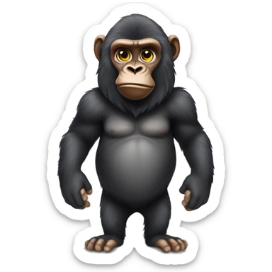 gorilla in paddigton bear's clothes sticker