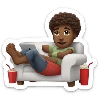 Netflix and chill sticker