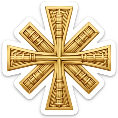 St. Brigid's cross or St. Brigit's cross (Irish: Cros Bhríde, Crosóg Bhríde or Bogha Bhríde) is a small variant of the Christian cross often woven from straw or rushes. sticker