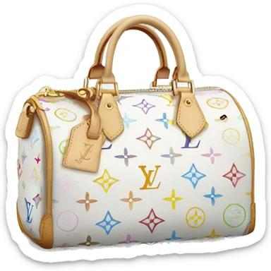 Louis Vuitton bag white sticker