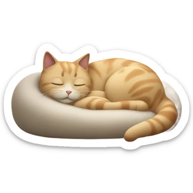 Cat sleeping  sticker