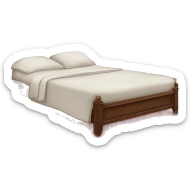 bed with lucious red bedsheets and bows sticker