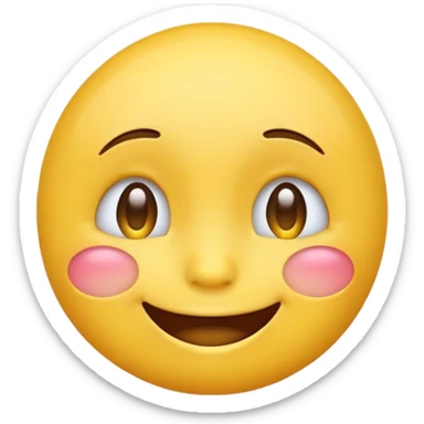 mix of these two 🥺☺️ but make it classic orginal emoji not woman or man face and without hearts and a little bit sad but still smile sticker