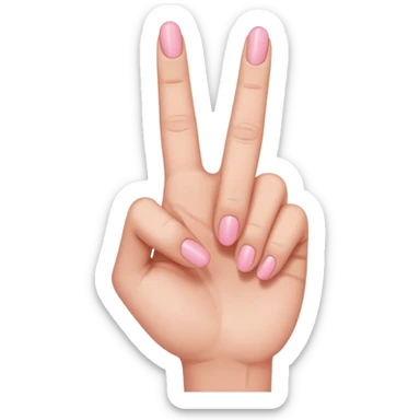 close little finger of this icon: 🤟 sticker