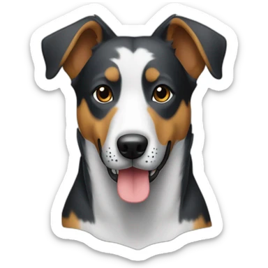 chien croisé staff et beauceron sticker