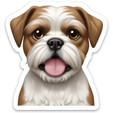 Shih tzu with staffordshire bull terrier  sticker