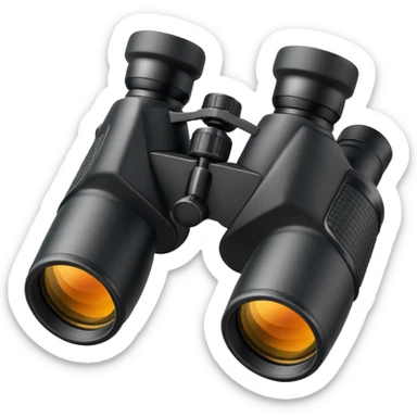 binoculars with large lenses sticker