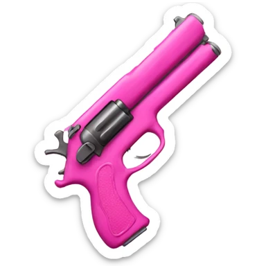 pink gun emoji sticker