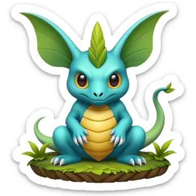 Epic complex detailed aesthetic-scenic-Fakémon-creature sticker