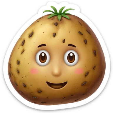 potato vegetable without face sticker