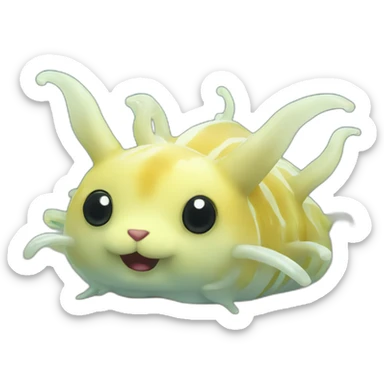 sea slug bunny sticker