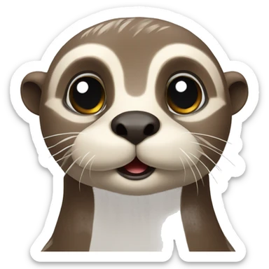 Otter, Eule, Schaf Freunde sticker