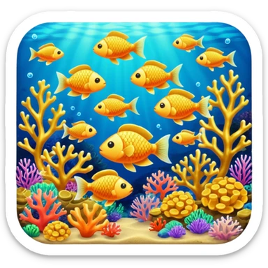 Coral Reef Treasure sticker