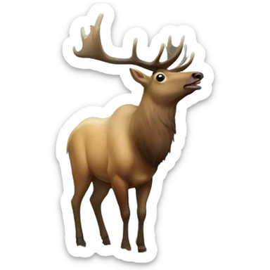 Elk in tank sticker