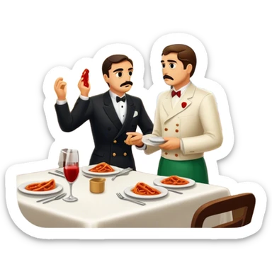 1942 murder in an italian restaurant sticker