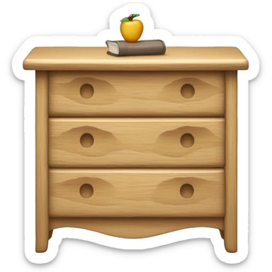 Commode en bois plus grande  sticker
