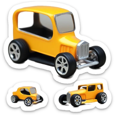 Hot wheels Pedal Champs. Pedal car 1/10 city cab. hot rod  sticker