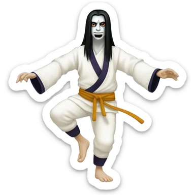 Orochimaru com calça de capoeira  sticker