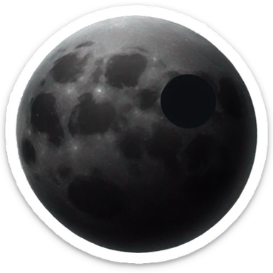 old black moon sticker