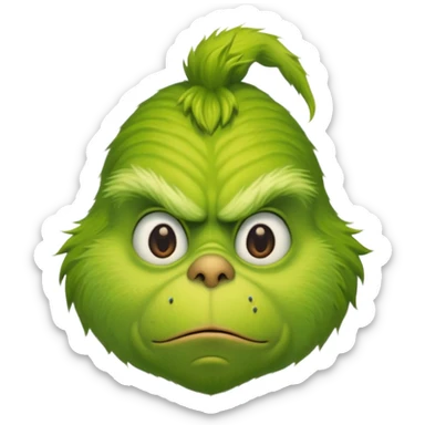 Sneaking grinch sticker