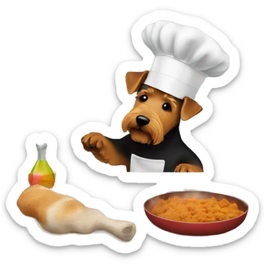 Welsh Terrier cooking sticker