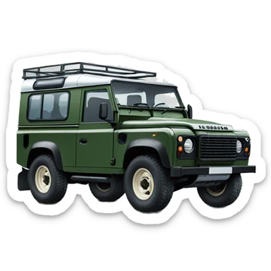 old land rover defender sticker