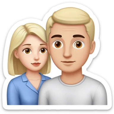 Woman treating a man like a animal  sticker