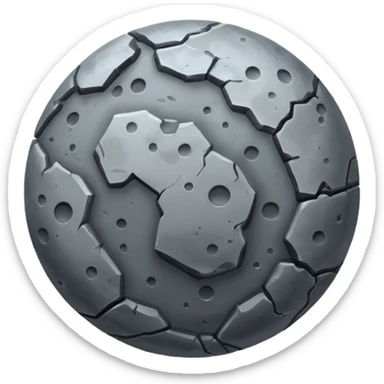 realistic mercury planet emoji sticker