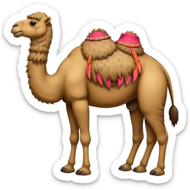 Two-hump with camel sticker