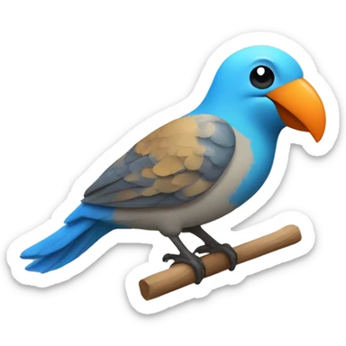 un pajaro carpintero con un letrero en el pico que dice subscribe sticker