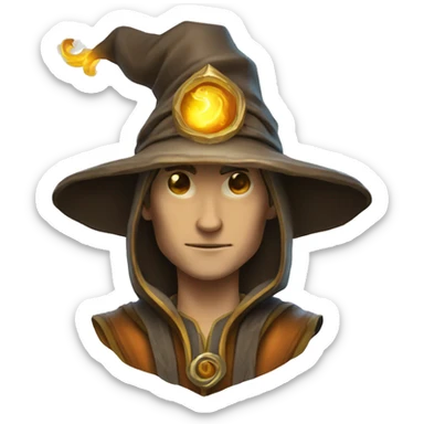 the key in the form of the mage archetype sticker