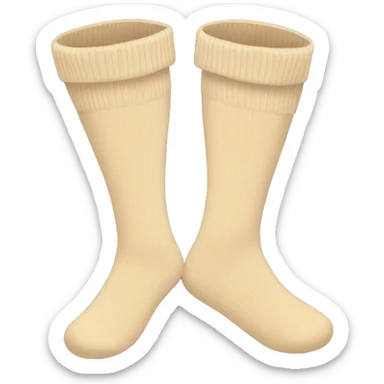 Beige socks sticker