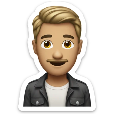 Short gay man sticker