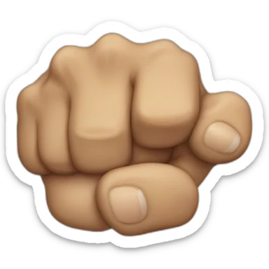 fist bump sticker