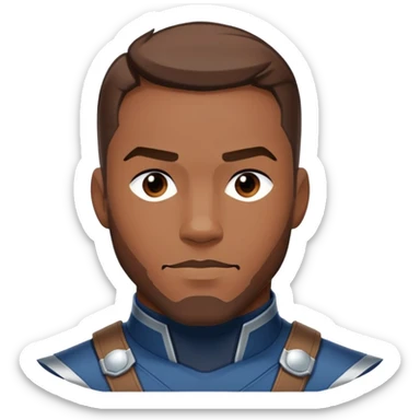 Sam Wilson with side-whiskers from avenger sticker