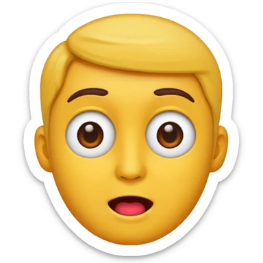 "Create a cute and colorful sticker of a talking head emoji 🗣️, cartoon style, with bold outlines and expressive face, perfect for chat apps, on a transparent background." sticker