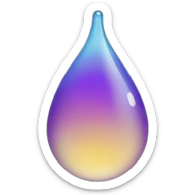 Waterdrop sticker