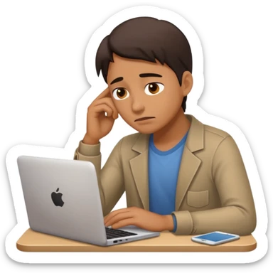 A person working with no pay sticker