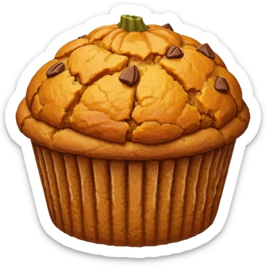 pumpkin muffin sticker
