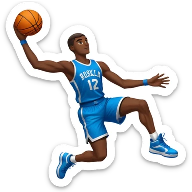 Basketball dunk  sticker