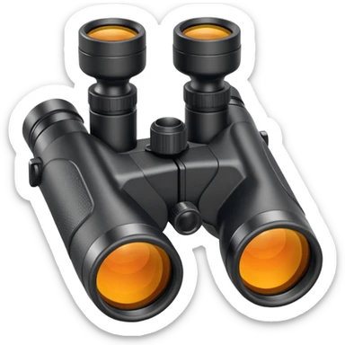 binoculars with large lenses sticker