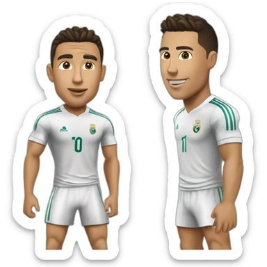 Ronaldo qui met une retournée contre une météorite sticker